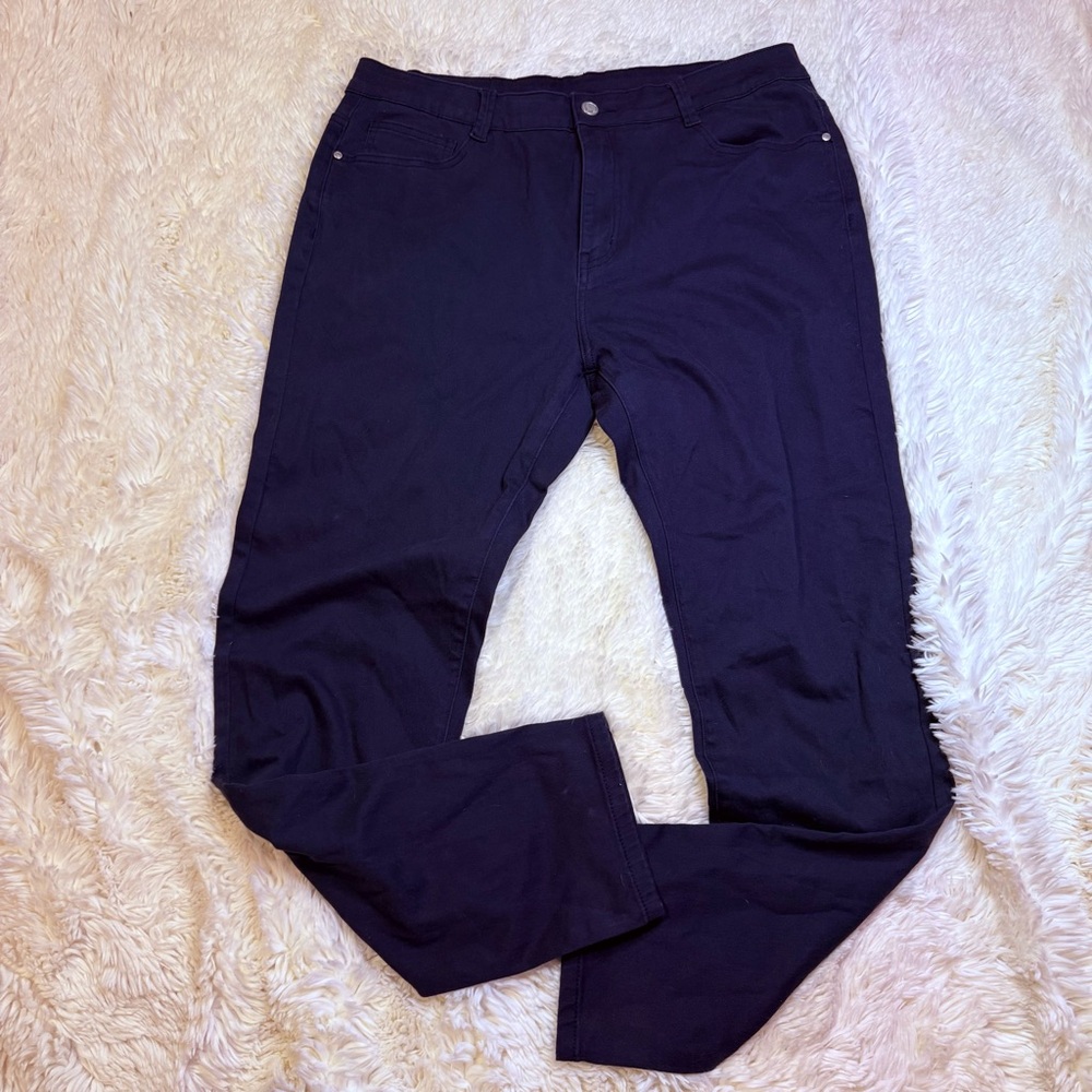 Jed North men’s navy casual chino Pants XL slim fit cotton/spandex
